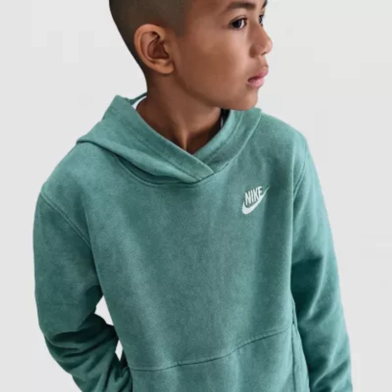 Nike Club Big Kid Unisex Long Sleeve Active Hoodie