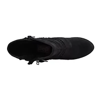 Pop Womens Faithe Block Heel Booties
