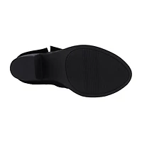 Pop Womens Faithe Block Heel Booties