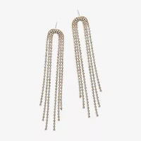 Bijoux Bar Gold Tone Womens Glass Drop Earrings
