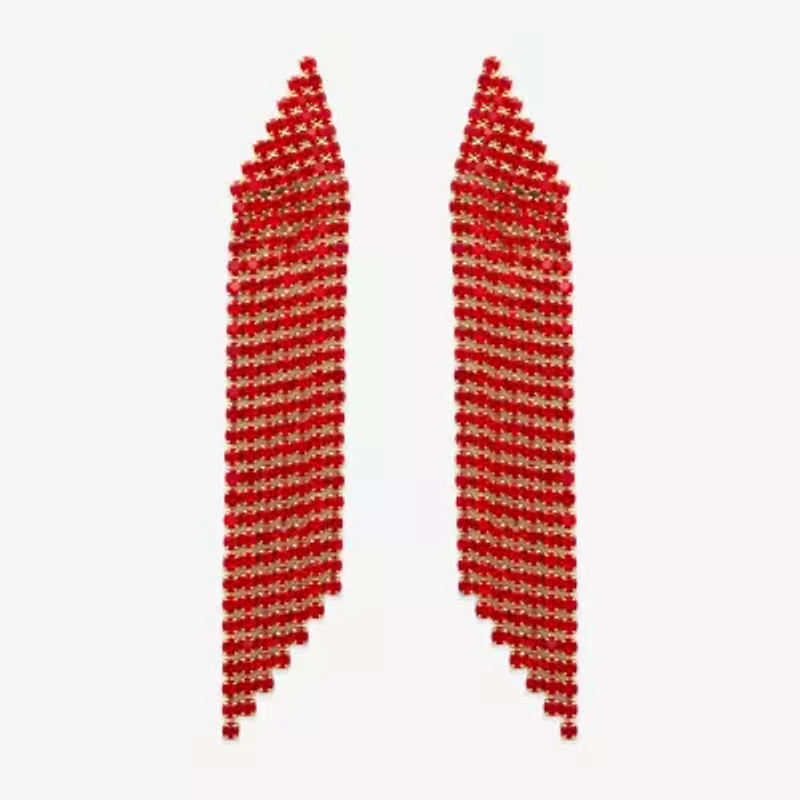 Bijoux Bar Gold Tone Womens Glass Drop Earrings