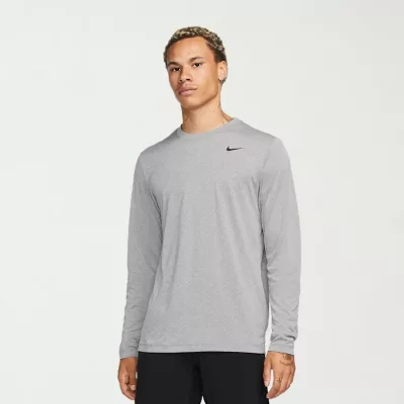 Nike Mens Crew Neck Long Sleeve Quick Dry Active T-Shirt