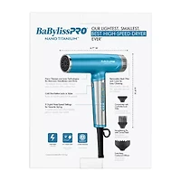 BaByliss Nano Titanium Light Ionic High-Speed Hair Dryer