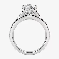 Grown Gorgeous (F, Vs2) Womens 3 5/8 Ct. T.W. Lab White Diamond 14K Gold or Platinum Oval Side Stone Bridal Set