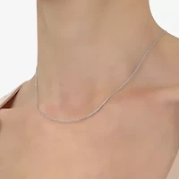 Womens 14K Gold 16 Inch Wheat Chain Necklace
