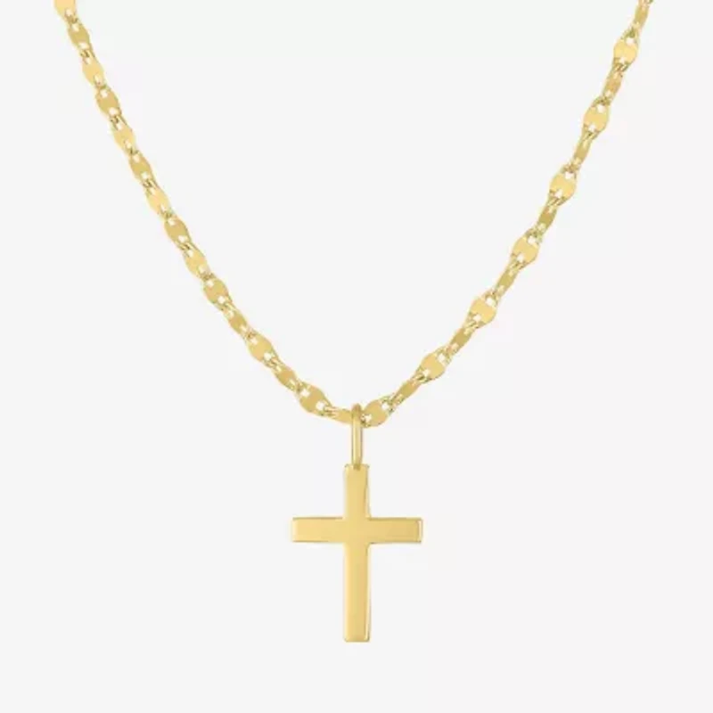 Yes, Please! Cross Womens Diamond Accent Lab Grown White Diamond Accent Cross 2-pc. Pendant Necklace Set