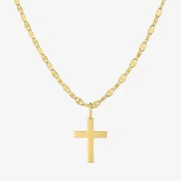 Yes, Please! Cross Womens Diamond Accent Lab Grown White Diamond Accent Cross 2-pc. Pendant Necklace Set