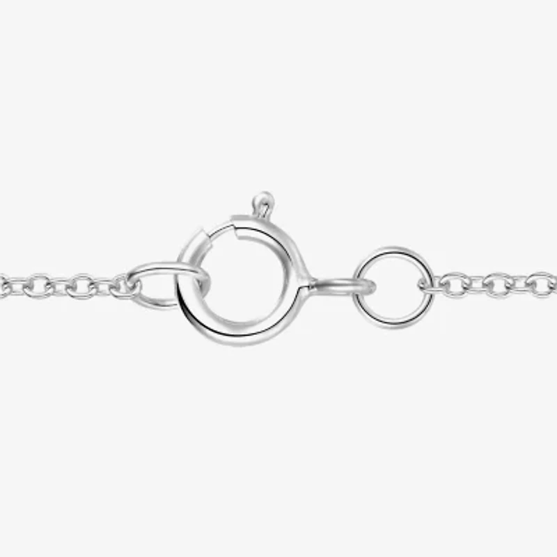 Yes Please! Womens Lab Created Blue Sapphire Sterling Silver 18 Inch Pendant Necklace