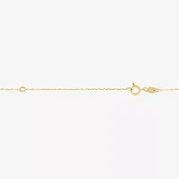 Diamond Accent (G-H Womens Diamond Accent Lab Grown White Diamond Accent 14K Gold Over Silver 16 Inch Pendant Necklace