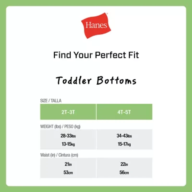 Hanes Toddler Girls 10 Pack Briefs Tucbrf
