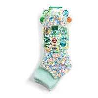 Earth Therapeutics Green & Multi Colored Aloe Moisturizing Socks