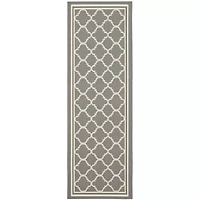 Safavieh Courtyard Collection Crispian Geometric Indoor/Outdoor Runner Rug