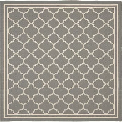 Safavieh Courtyard Collection Crispian Geometric Indoor/Outdoor Square Area Rug