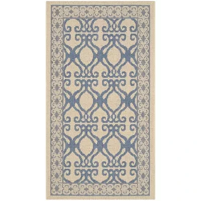 Safavieh Courtyard Collection Desi Geometric Indoor/Outdoor Area Rug