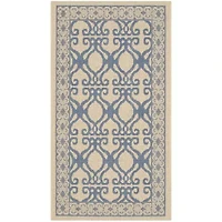 Safavieh Courtyard Collection Desi Geometric Indoor/Outdoor Area Rug