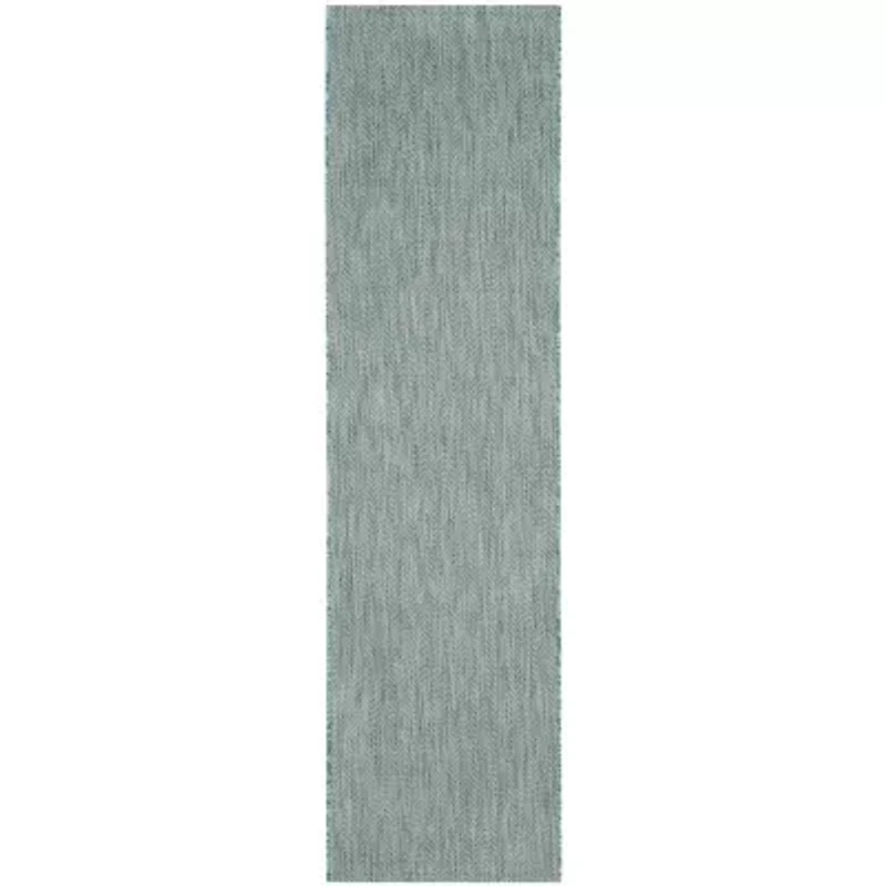 Safavieh Courtyard Collection Katelyn Geometric Indoor/Outdoor Runner Rug