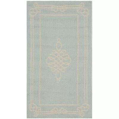 Safavieh Courtyard Collection Keane Oriental Indoor/Outdoor Area Rug
