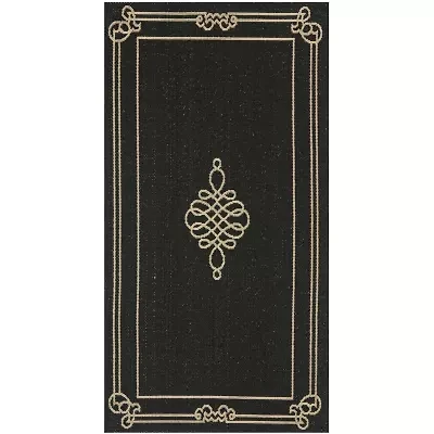 Safavieh Courtyard Collection Keane Oriental Indoor/Outdoor Area Rug