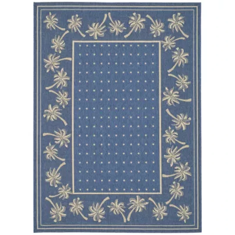 Safavieh Courtyard Collection Moema Floral Indoor/Outdoor Area Rug