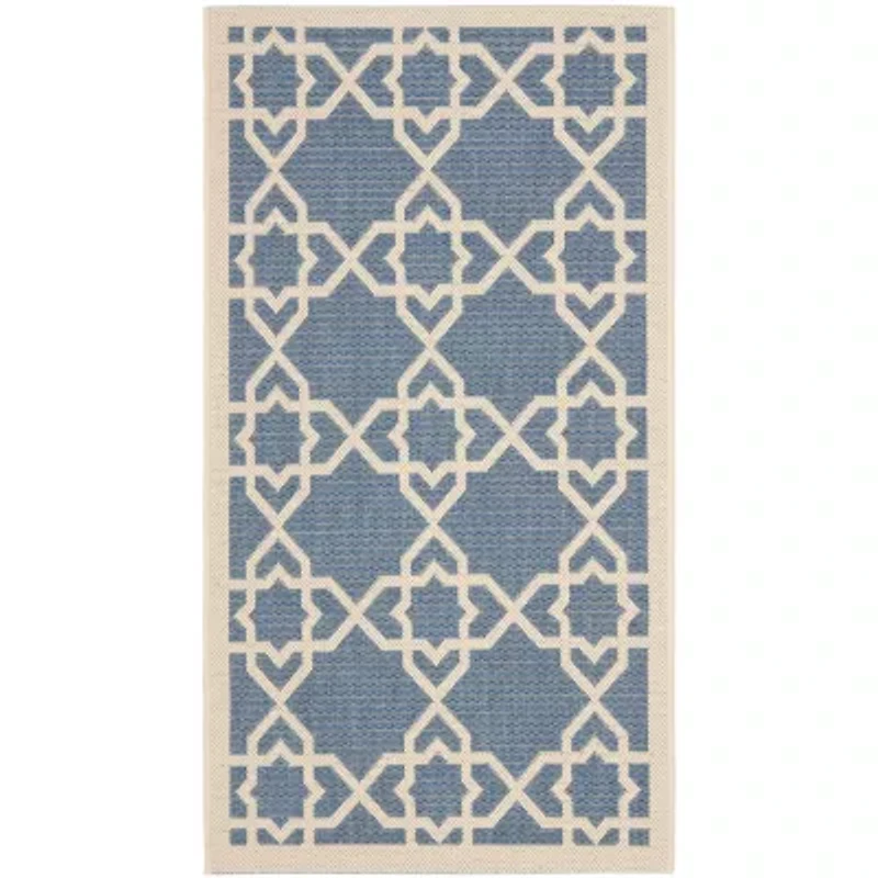 Safavieh Courtyard Collection Nicol Geometric Indoor/Outdoor Area Rug