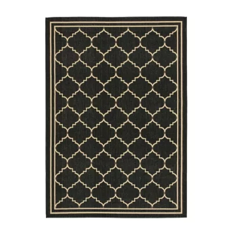Safavieh Courtyard Collection Skin Geometric Indoor/Outdoor Area Rug