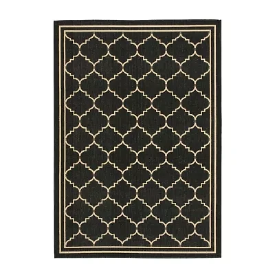 Safavieh Courtyard Collection Skin Geometric Indoor/Outdoor Area Rug
