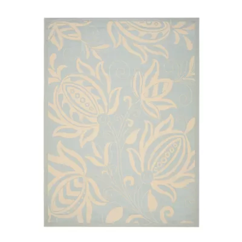 Safavieh Courtyard Collection Tarek Floral Indoor/Outdoor Area Rug