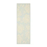 Safavieh Courtyard Collection Tarek Floral Indoor/Outdoor Runner Rug