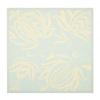 Safavieh Courtyard Collection Tarek Floral Indoor/Outdoor Square Area Rug