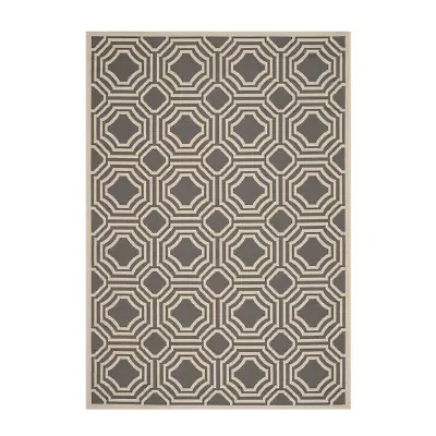 Safavieh Courtyard Collection Torma Geometric Indoor/Outdoor Area Rug