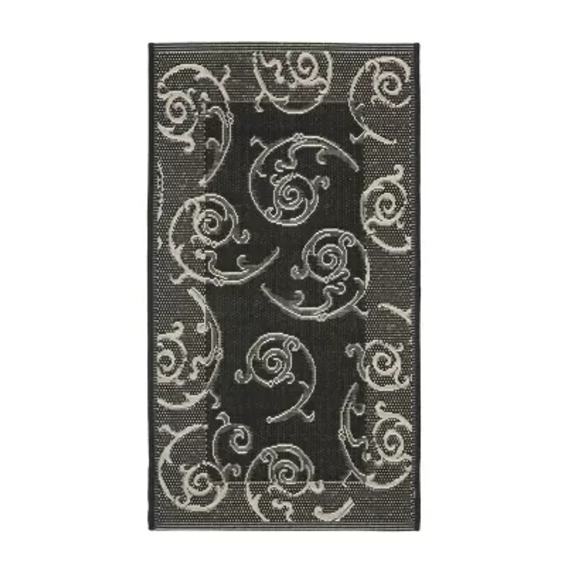 Safavieh Courtyard Collection Torvald Oriental Indoor/Outdoor Area Rug