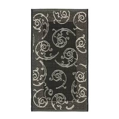 Safavieh Courtyard Collection Torvald Oriental Indoor/Outdoor Area Rug