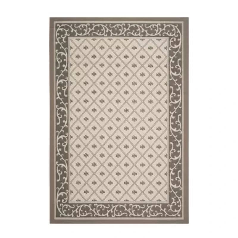 Safavieh Courtyard Collection Vernon Oriental Indoor/Outdoor Area Rug