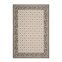 Safavieh Courtyard Collection Vernon Oriental Indoor/Outdoor Area Rug