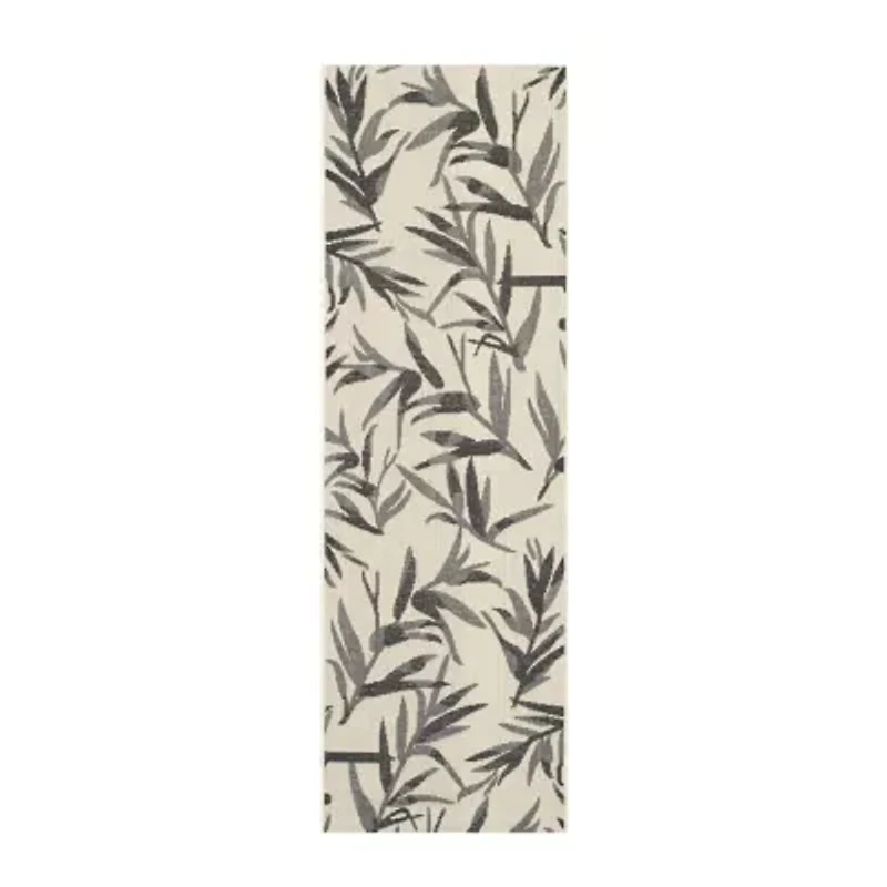 Safavieh Courtyard Collection Windsor Floral Indoor/Outdoor Runner Rug