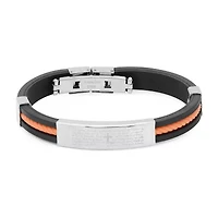 Mens Stainless Steel 8 1/2 Inch Solid Id Bracelet