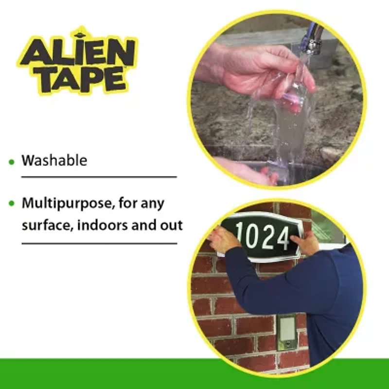 Alien Tape Double Sided Multipurpose Removeable Adhesive Transparent Grip MountingTape