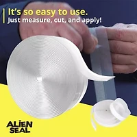 Alien Draft Seal Anti-Draft Adhesive and Flexible Flap to Seal Gaps Around Doors, Showers, and Windows