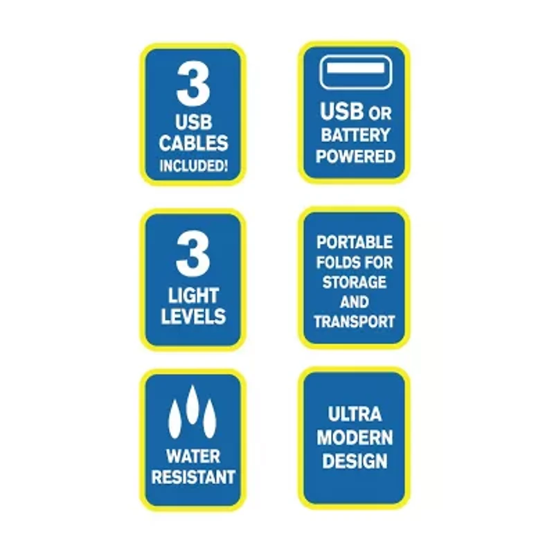 Bell + Howell Power Table Lamp with Ultra High Performance LED Lamp - 3 Pack