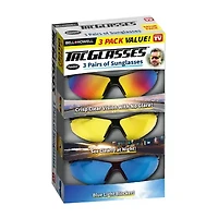 Bell + Howell Polarized Tac Glasses, Day and Night For Crisp Clear Vision - Set of 3