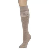 Cuddl Duds Turn Cuff Womens 1 Pair Knee High Socks