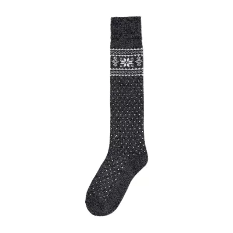 Cuddl Duds Turn Cuff Womens 1 Pair Knee High Socks