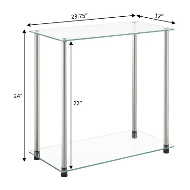 Classic Glass Glass End Table