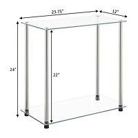 Classic Glass Glass End Table