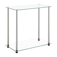 Classic Glass Glass End Table
