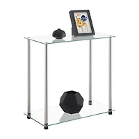 Classic Glass Glass End Table