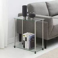 Classic Glass Glass End Table