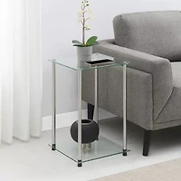 Classic Glass Glass End Table