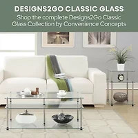 Classic Glass Glass End Table
