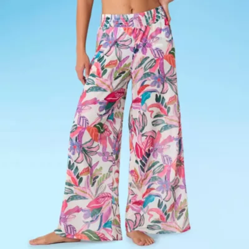Mynah Womens Breathable Exotic Pants Swimsuit Cover-Up